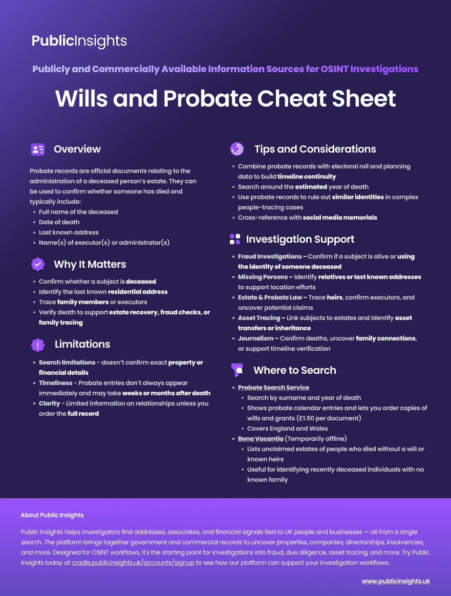 Wills & Probate Cheat Sheet (1)